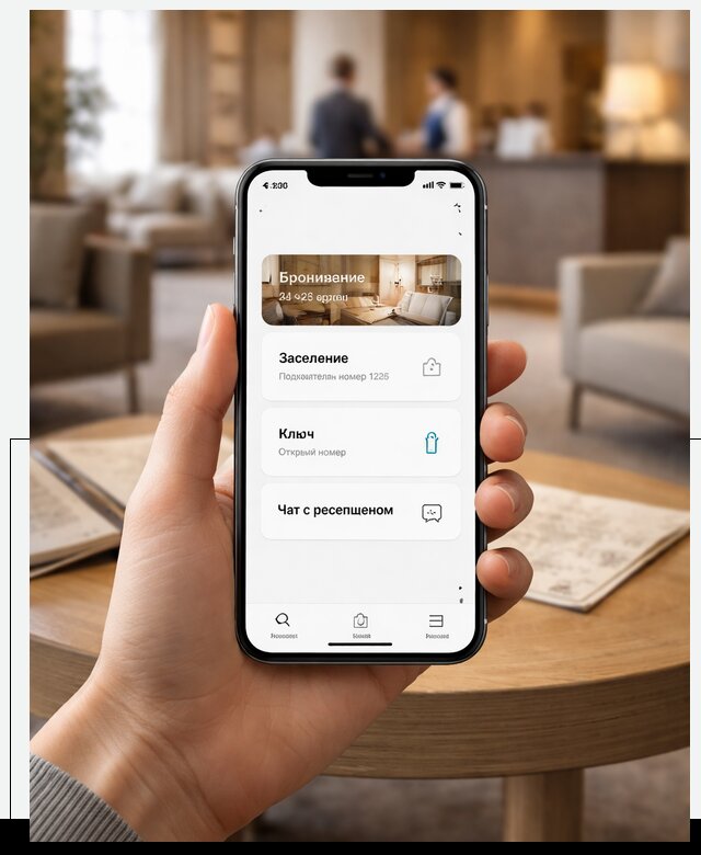 Мобильное приложение для гостей отеля в Кондопоге, управление сервисом